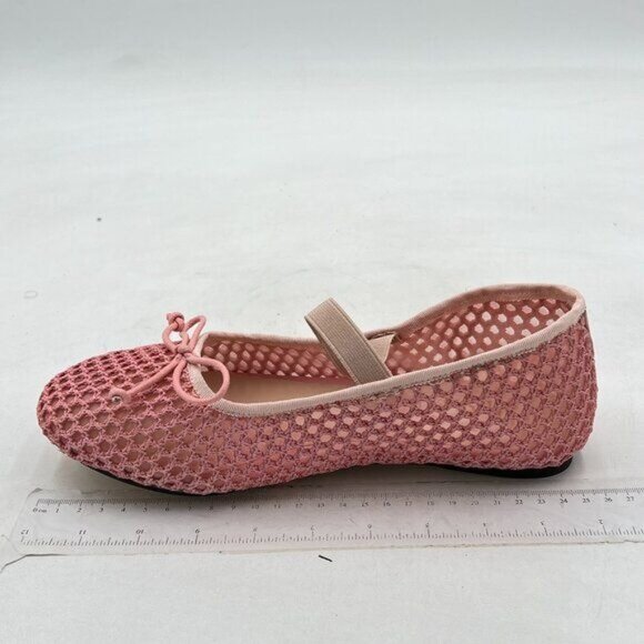 Miss left Pink Braid Girls Adorable Round Toe Mary Jane Flats Bowknots Shoes - Picture 2 of 8